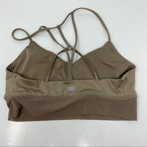Alo Tan Strappy Bra Medium - Picture 3 of 5